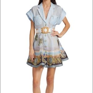 Zimmerman postcard Shirt mini dress size 2 (6-8) from SAKS RRP $1725